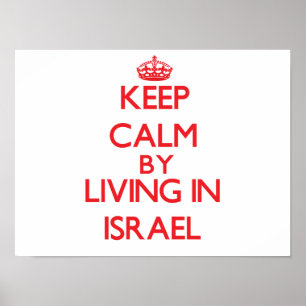 Behieltest von Beruhigung durch Leben in Israel Poster