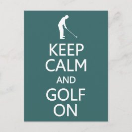 Behieltest von Calm & Golf auf der Ansichtskarte f Postkarte