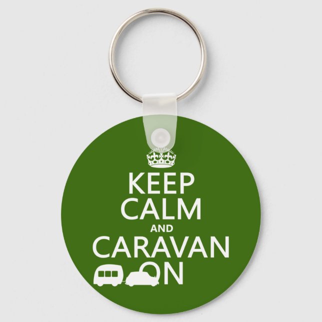 Behieltest von Calm und Caravan On (einstellbare F Schlüsselanhänger (Vorderseite)