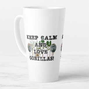 "Behieltest von Ruhe und Liebe Gorillas Milchtasse