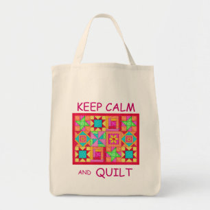 Behieltest von "Ruhe" und "Quilt Multi Block Patch Tragetasche