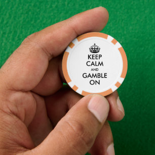Behieltest von Ruhe und Spiel auf benutzerdefinier Pokerchips