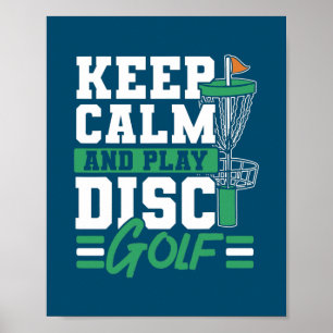 Behieltest von Ruhe und Spielen von Golf Frolf Poster
