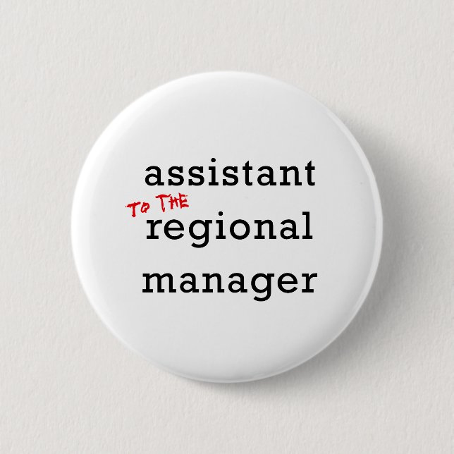 Behilflicher (zu) regionaler Manager Button (Vorderseite)