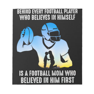 Behind Every Football Player Football Mom Notizblock