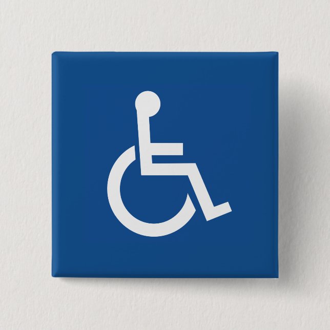 behindert button (Vorderseite)