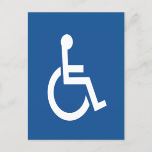 behindert postkarte