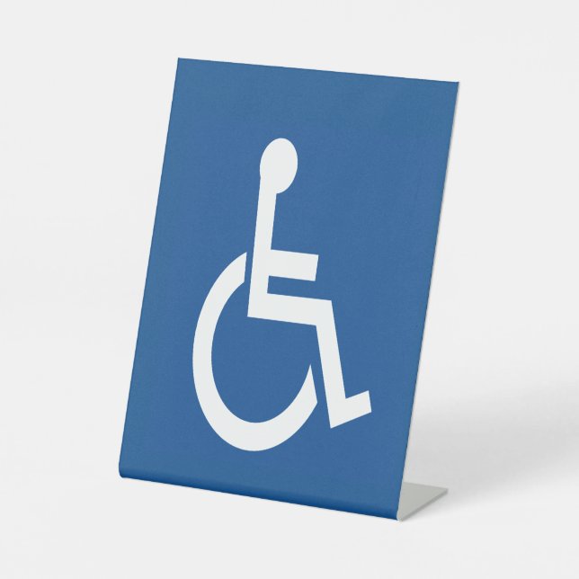 behindert sockelschild (Vorderseite)