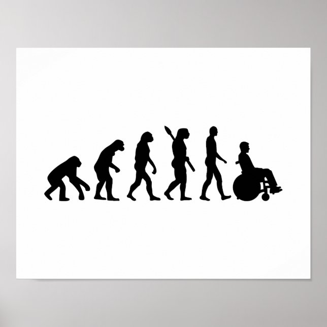 Behinderte Evolution Poster (Vorne)