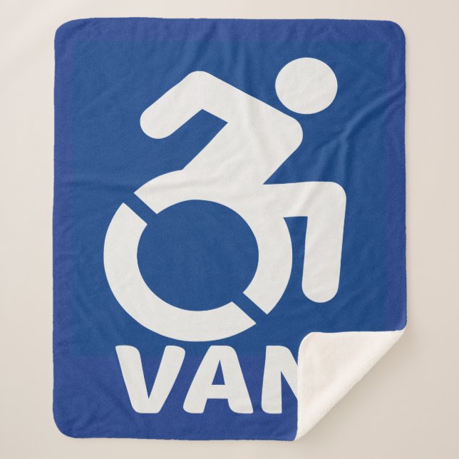 Behinderte Van Modern Sherpadecke (Vorderseite)