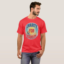 Behinderten-Wohltätigkeits-Bewusstsein T-Shirt