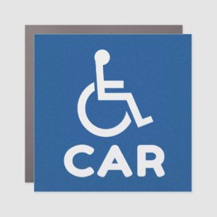 Behindertenfahrzeug Auto Magnet