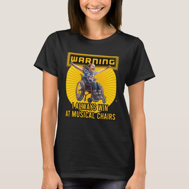 Behindertengerechter, durchsichtiger, Mit Behinder T-Shirt (Vorderseite)