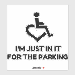 Behindertenparkplatz Aufkleber