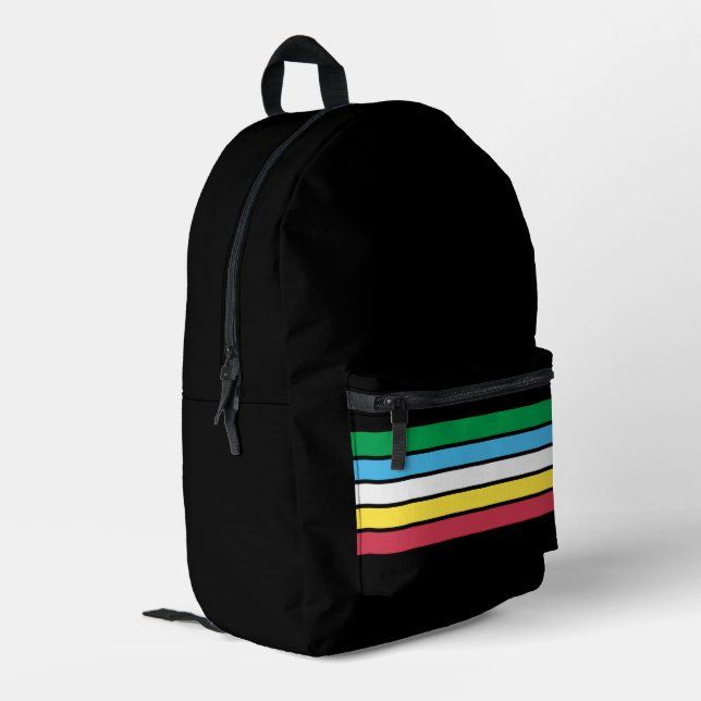 Behindertenstolz Bedruckter Rucksack (Rückseitige Ecke links)