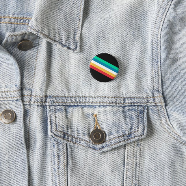Behindertenstolz-Monats-Flagge Button (Beispiel)