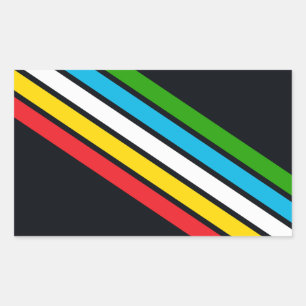 Behindertenstolzflagge Rechteckiger Aufkleber