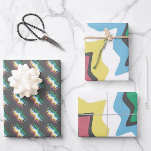 Behindertenstolzmonat Juli Sensibilisierungsfarben Geschenkpapier Set