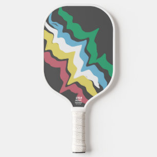 Behindertenstolzmonat Juli Sensibilisierungsfarben Pickleball Schläger