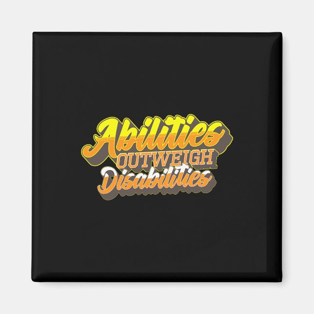 Behindertenweltoffenes Syndrom Tag Frauen Kinder Magnet (Vorne)