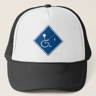 behindertes fishin Zeichen 3 Truckerkappe