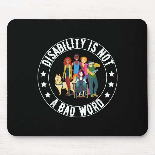 Behinderung ist kein schlechter Mit Behinderung St Mousepad (Vorne)