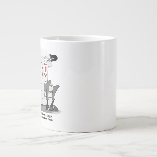 Behinderungen zum Sein ein Superhero - Jumbo-Tasse (Vorderseite)