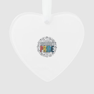 Behinderungsstolz Vintage inklusives Bewusstseinss Ornament