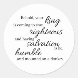 Behold Your King Sticker