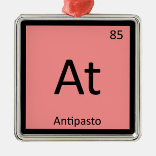 Bei - Antipasto Vorspeise Chemie Periodensystem Silbernes Ornament