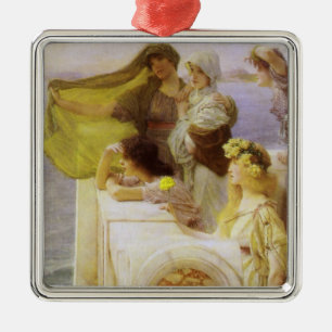Bei Aphrodites Wiege von Sir Lawrence Alma Tadema Ornament Aus Metall