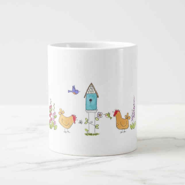 Bei Birdhouse Jumbo-Tasse (Vorderseite)