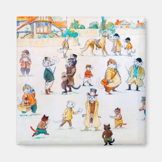 Bei den Cat Town Races, Louis Wain Magnet