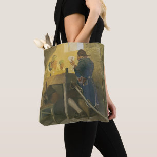 Bei den Karten in Clunys Käfig von NC Wyeth Tasche