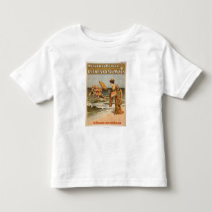 Bei den traurigen Meereswellen "Nachricht von Mika Kleinkind T-shirt