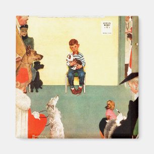 Bei den Vets von Norman Rockwell Magnet