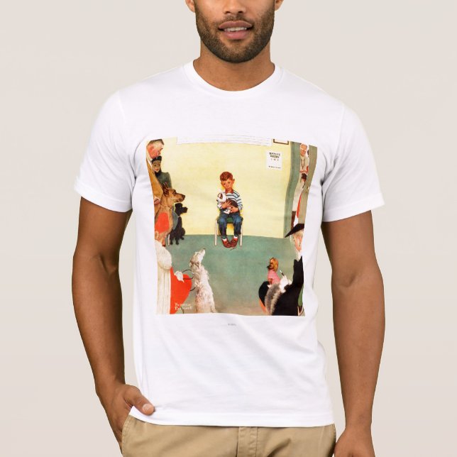 Bei den Vets von Norman Rockwell T-Shirt (Vorderseite)