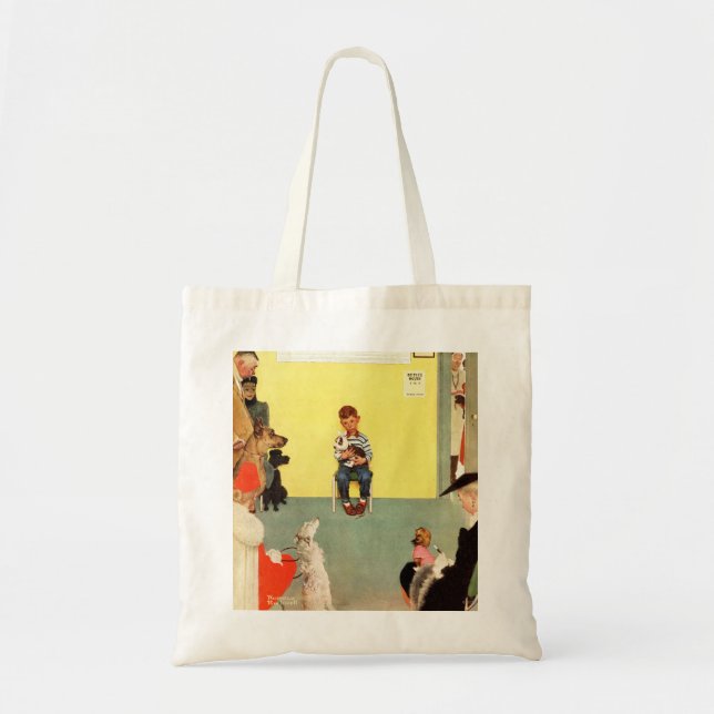 Bei den Vets von Norman Rockwell Tragetasche (Vorne)