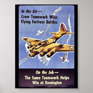 Bei der Aufgabe hilft die gleiche Teamarbeit beim  Poster
