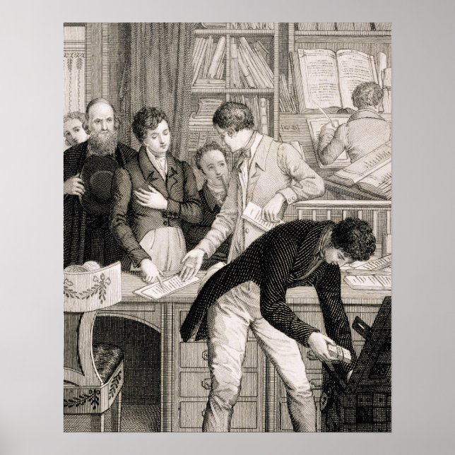 bei der Bank, c.1800 (Gravieren) Poster (Vorne)