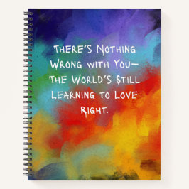 "Bei dir ist nichts falsch" SpiralNotebook Notizbuch