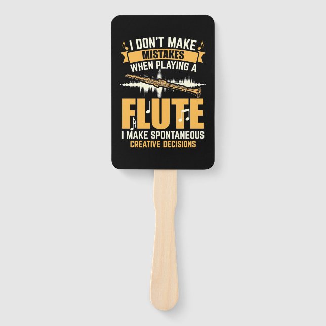 Bei einem Flute mache ich spontan Fächer (Vorderseite)