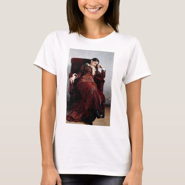 Bei einer Erholung, Ilya Repin T-Shirt (Vorderseite)
