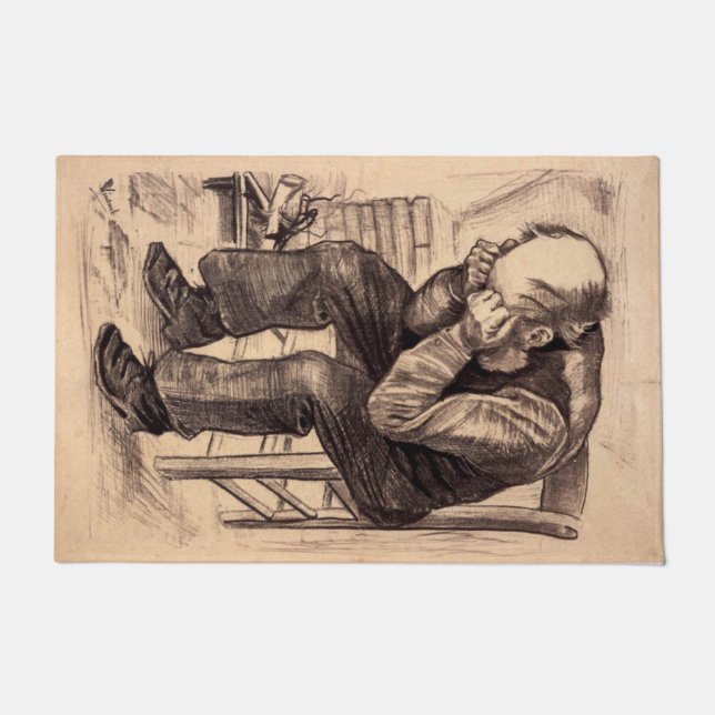 Bei Eternitys Gate - Van Gogh Floor Mat Fußmatte (Vorderseite)