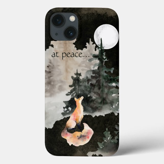 bei Frieden ~ Fox und Vollmond-Wald Case-Mate iPhone Hülle (Rückseite)