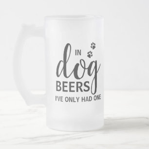 Bei Hundbienen hatte ich nur ein Foto für Haustie Mattglas Bierglas