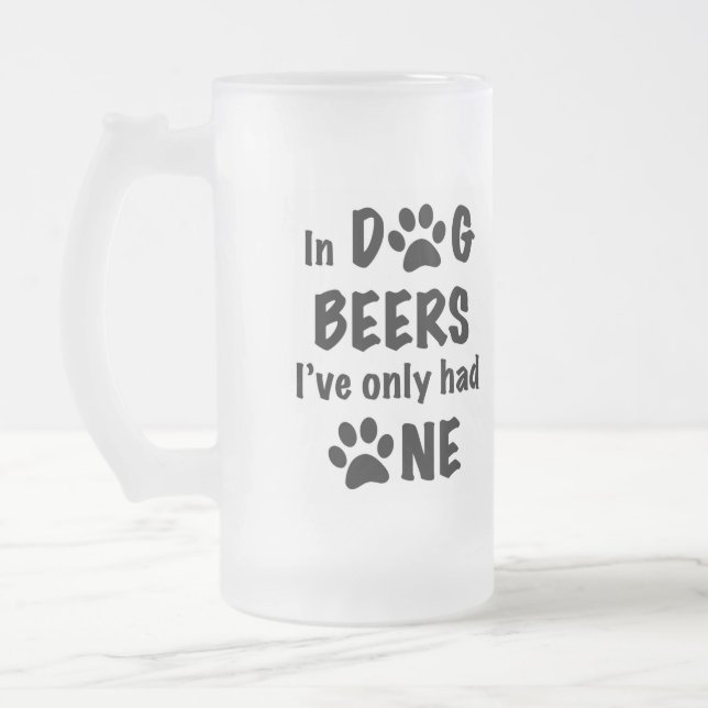 Bei Hundbienen hatte ich nur eine Mattglas Bierglas (Links)