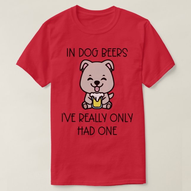 Bei Hundbier hatte ich wirklich nur einen T-Shirt (Design vorne)