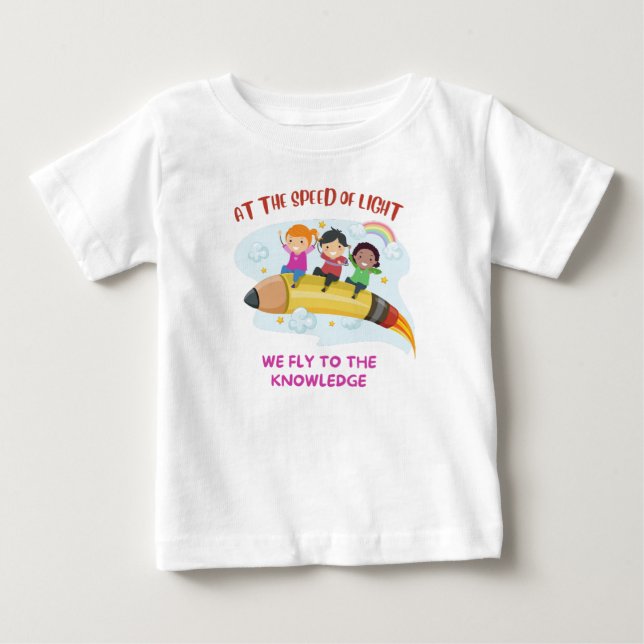 Bei Lichtgeschwindigkeit Baby T-shirt (Vorderseite)