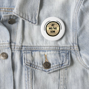 BEI ME/HE KIM Pronoun Rainbow Circle Prix Button